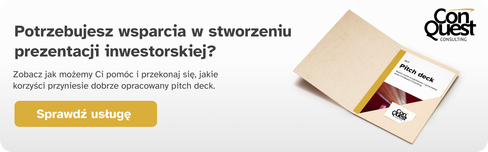 Need support in creating an investor presentation?