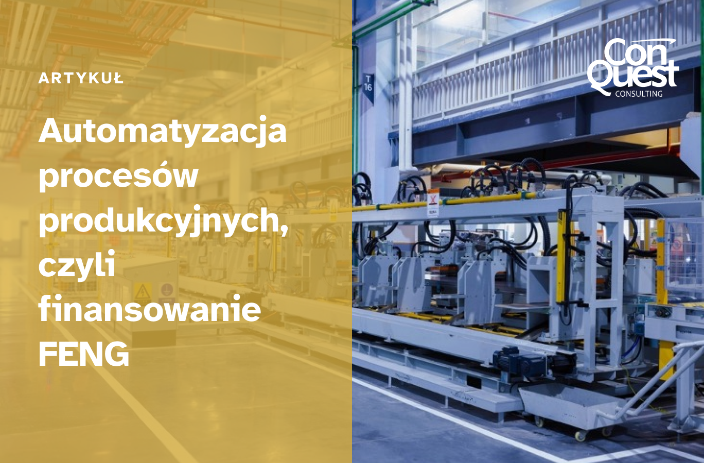 Automation of production processes, i.e. FENG financing